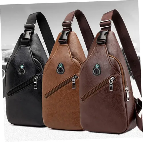 Vista 9 de VALICLUD 2pcs mens small backpack men's sling bag crossbody cross body bag for men messenger bag for men male cross body bags for men men's