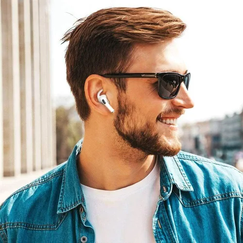 Vista 3 de Ganchos antideslizantes para las orejas para Airpods Pro 2, 2ª generación (2022), 3 pares (blanco)