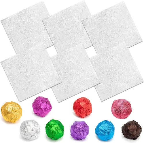 Vista 15 de Envolturas de caramelo de papel de aluminio – Papel de regalo de chocolate, 300 piezas, envoltorio de barra de chocolate casera, embalaje