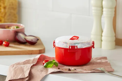 Vista 9 de Sistema Microwave Collection - Tazón redondo, 30.4 oz./0.9 L, rojo
