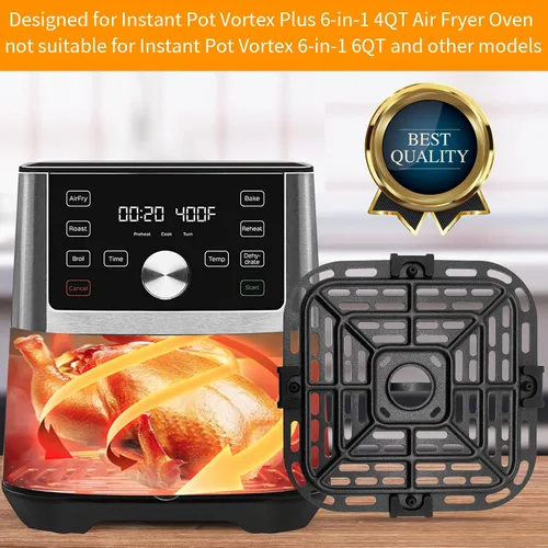 Vista 3 de Piezas de repuesto para freidora de aire Instant Pot Vortex Plus 6 en 1, horno freidora de aire de 4 cuartos de galón, 7.5 x 7.5 pulgadas cuadrada