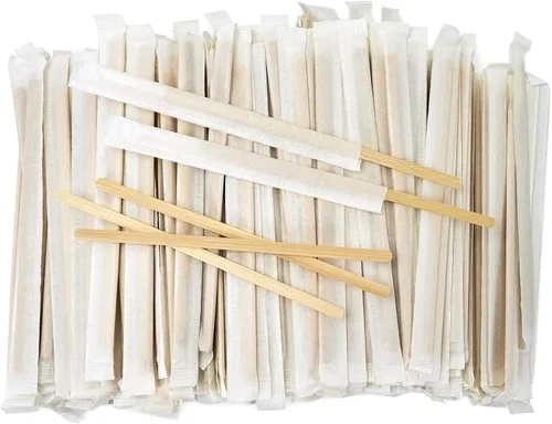 Vista 16 de 1000 unidades de palitos de café de bambú envueltos individualmente – Palitos para remover café de 5.5 pulgadas, palitos para remover para la barra