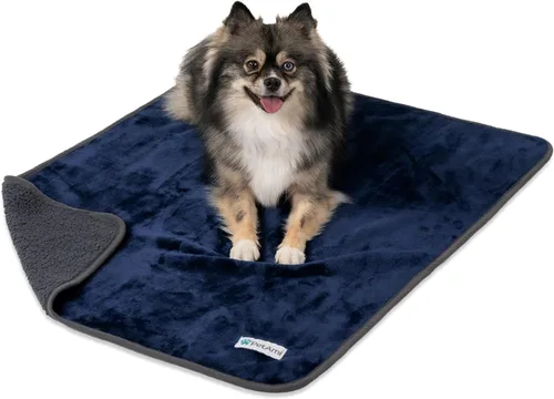 Vista 40 de PETAMI Manta impermeable de forro polar Sherpa para gatos y perros, color beige, talla S