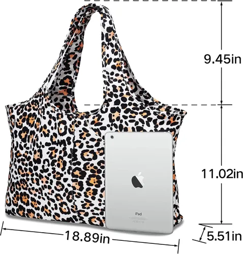 Vista 4 de ZOOEASS - Bolso grande de hombro para mujer, impermeable, multifunción, de nailon, para viaje