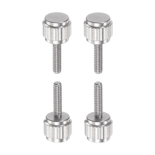 Vista 7 de HARFINGTON 4 pinzas Vernier tornillos de bloqueo M2x4mm cabeza plana redonda moleteada pulgar perilla pernos