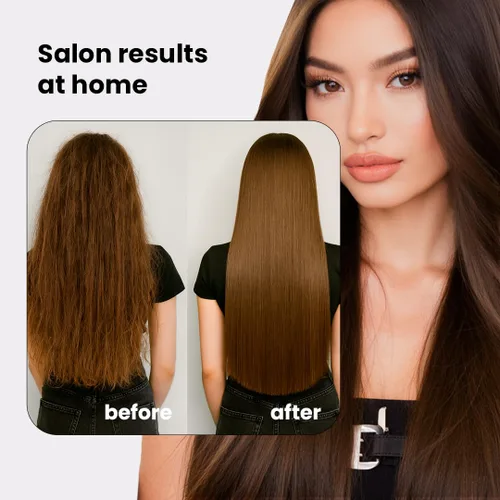 Vista 2 de I Belli Capelli Torrano - Kit de queratina para alisar el cabello en 1 paso (16.9 fl oz) + máscara de aceite de argán (8.82 oz)-Nanoplastia Keratina