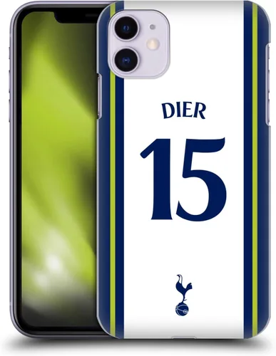 Vista 8 de Head Case Designs Officially Licensed Tottenham Hotspur F.C. Cristian Romero 2022/23 Players Home Kit Hard Back Case Compatible with Apple iPhone 11