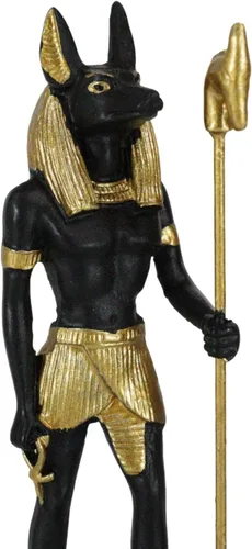 Vista 2 de Ebros Gift Dios de los muertos Dios de los Muertos Anubis Chacal Dios de los Muertos Dios Clásico Egipto Figura de Deidad Dioses de Egipto Mini