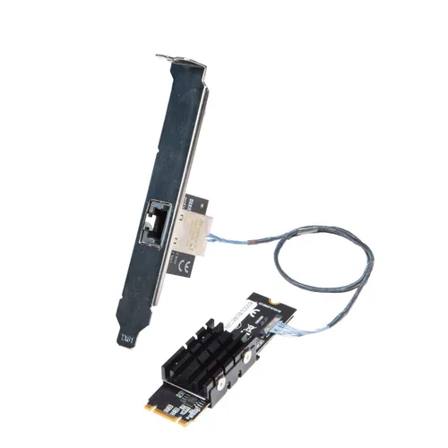 Vista 13 de IO CREST Tarjeta Ethernet de 4 Puertos Gigabit M.2 Clave M+B SI-PEX24092
