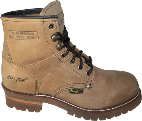 Vista 2 de AdTec - Botas de trabajo de piel para mujer (6.0in), color marrón