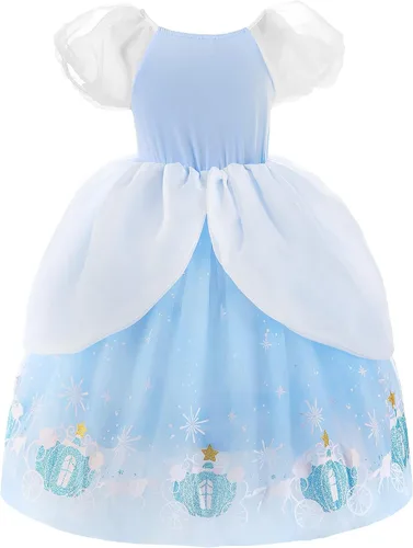 Vista 2 de Disfraz de princesa para niñas de flores, disfraz de fiesta mágica