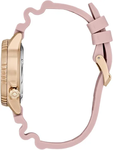 Vista 2 de Citizen Reloj Promaster Dive de 1.417 in con esfera plateada y correa rosa, Rosa suave, Moderno