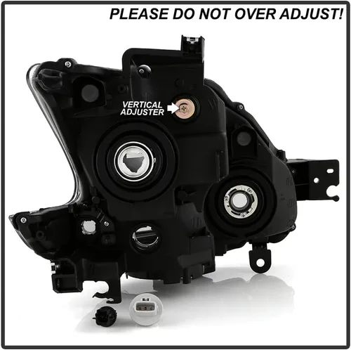 Vista 7 de ACANII - Para 2009-2014 Nissan Maxima Halogen Modelo Negro Proyector Faros Faros Faros Par Par de Reemplazo Izquierdo+Derecho