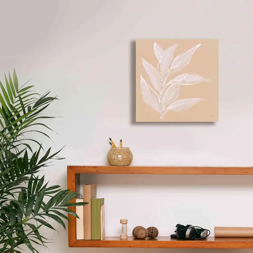 Vista 8 de Epic Graffiti 'Leaf Study II' por Chris Paschke, lienzo de arte de pared Giclée, 12 x 12 pulgadas