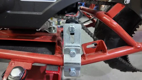 Vista 4 de Ajustador tensor de cadena con guía de tensor de cadena de 8 mm para bicicleta motorizada de 49 cc, 60 cc, 66 cc, 80 cc Dirt Bike ATV bicicletas