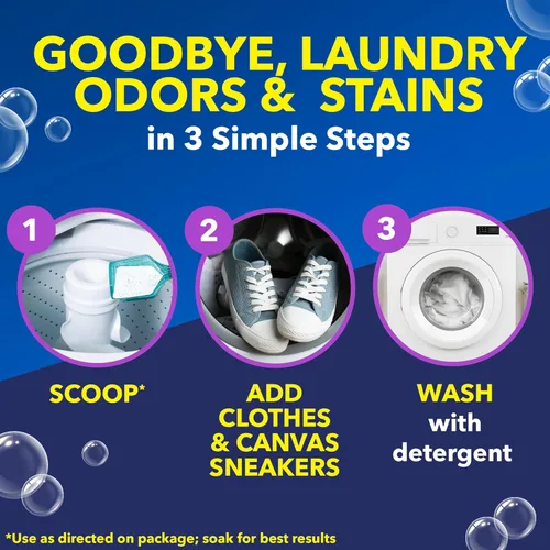 Vista 6 de OxiClean Odor Blasters - Polvo versátil para quitar manchas de olores y lavandería, 5 libras