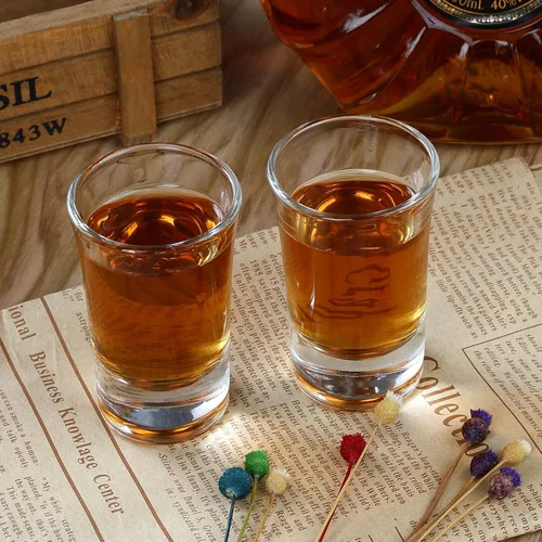 Vista 7 de Paquete de 40 vasos de chupito de base pesada, juego de vasos de chupito de whisky de 1.4 onzas, vasos de vidrio pequeños para licor de licor, bar