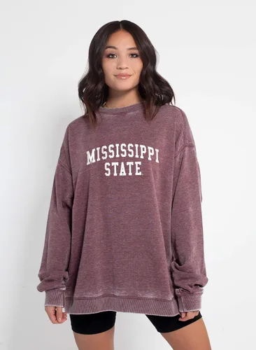 Vista 5 de chicka-d NCAA Campus Crew para mujer