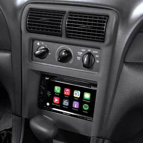 Vista 4 de Metra 95-5703B Kit de tablero doble DIN + combo de arnés amplificado para Ford Mustang 1994-2000 selecto