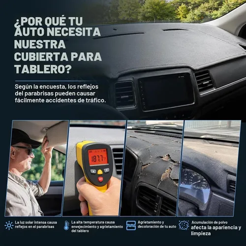 Vista 2 de Tapete para cubierta de salpicadero compatible con Chevy Silverado GMC Sierra 99-06, Chevy Suburban Tahoe GMC Yukon/XL 00-06, Chevy Avalanche 01-06