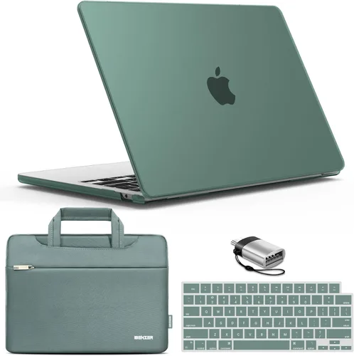 Vista 13 de IBENZER Compatible con MacBook Air de 13 pulgadas 2026 2025 2024 2023 2022 M4 A3240 M3 A3113 M2 A2681, carcasa rígida, funda y cubierta de teclado