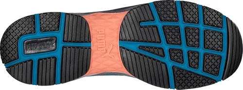 Vista 2 de PUMA Safety Define - Zapatos de trabajo bajos negros para mujer, punta compuesta, antideslizantes, SD
