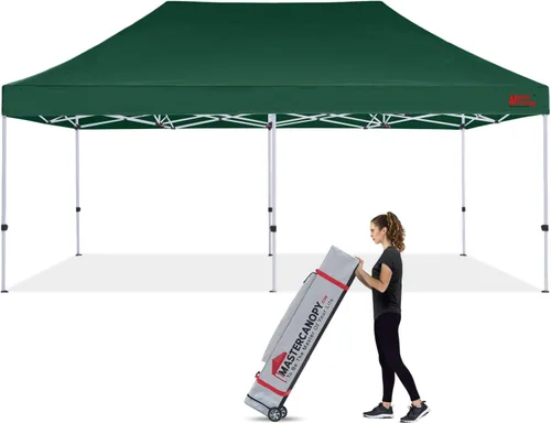 Vista 25 de MASTERCANOPY - Toldo plegable estilo tienda de campaña de 10 x 10 pies, de montura instantánea y para uso comercial, con una bolsa con ruedas