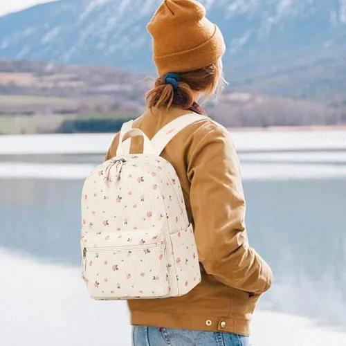 Vista 2 de Mini mochila para niñas resistente al agua pequeña mochila bolso de hombro para mujeres adultos niños viaje escolar