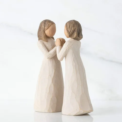 Vista 3 de Willow Tree Sisters by Heart - Figura esculpida pintada a mano