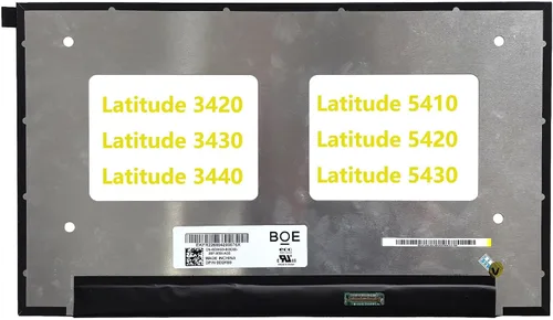 Vista 2 de Pantalla de repuesto de 14 pulgadas para Dell Latitude 3420 3430 3440 5400 5410 5420 5430 portátil LCD pantalla no táctil, HD 1366 x 768, 30 pines