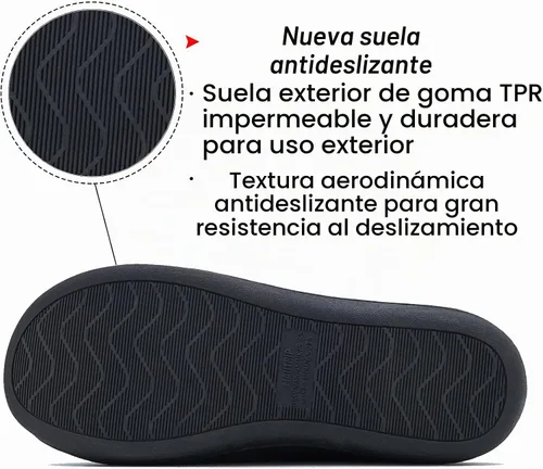 Vista 7 de MAIITRIP Pantuflas de Casa de Espuma Viscoelástica Cómodas para Hombre Antideslizantes (Talla: 7-17)