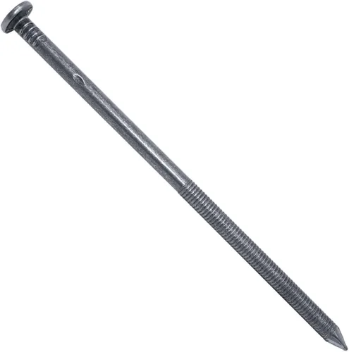 Vista 5 de 1/4" x 5" (40d) Tempered Ring Shank Pole Barn Nails - Use for landscaping timbers, railroad ties, pole barns and load bearing structures. 5 Pound