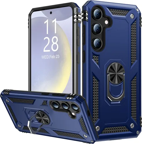 Vista 59 de IKAZZ Funda para Galaxy S21, Grado Militar Resistente a Golpes de Servicio Pesado Cubierta Protectora para Teléfono Pasa Prueba de Caída de 16 pies