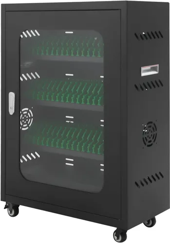Vista 10 de Estación de carga para teléfonos celulares con 30 ranuras, estación de carga recargable para casillero de teléfono celular, carrito de carga móvil