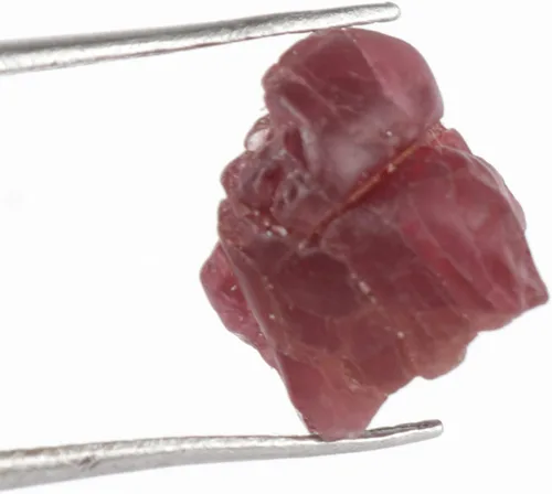 Vista 3 de gemhub Espinela roja 5.15 quilates de cristal curativo natural en forma áspera
