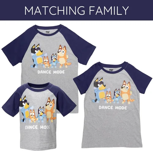 Vista 3 de Bluey Mom Dad Bingo Girls - Camiseta familiar a juego para niños pequeños y adultos