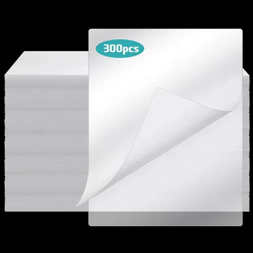Vista 10 de Sherr Paquete de 200 bolsas de laminación de 10 mil, hojas de laminación térmica, tamaño carta, papel de plástico transparente, hojas brillantes