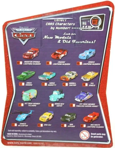 Vista 2 de Bug Mouth Lightning McQueen #07 Disney / Pixar Cars escala 1:55 The World of Cars Vehículo fundido a presión