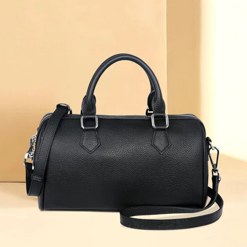 Vista 8 de HESHE Bolsos de cuero con asa superior para mujer, bolsos de cuero, bolso de mano, bolso de hombro, bolso cruzado de diseñador