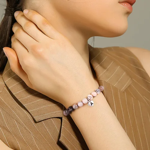 Vista 4 de M MOOHAM Gifts for DaughterGranddaughterSisterAlways Remember - Pink Natural Stone Bracelet for Girls Teen Girl Gifts Trendy Stuff