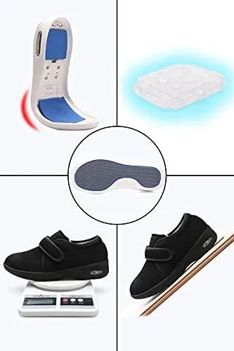 Vista 3 de Diabetic Shoes for Women Width X-Wide Shoe for Elderly Women Wide Shoes for Women Walking Shoes Adjustable Closure Breathable Lightweight Non Slip