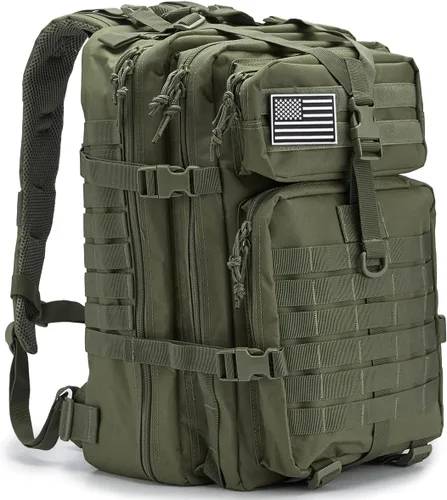 Vista 8 de QT&QY 45L Military Tactical Backpacks For Men Camping Hiking Trekking Daypack Bug Out Bag Lage MOLLE 3 Day Assault Pack