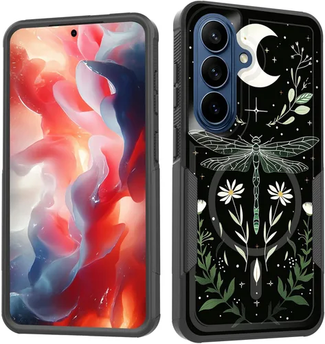Vista 128 de Funda magnética para Galaxy A16 5G, [compatible con MagSafe] [protección contra caídas de grado militar] Funda resistente a prueba de golpes