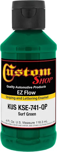 Vista 27 de Custom Shop KSE755-QP - Pintura esmaltada EZ Flow a rayas y letras de oro 23K, 4 onzas