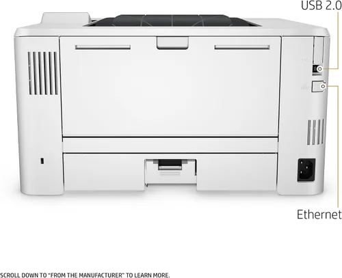 Vista 7 de HP LaserJet Pro M402dw Impresora láser inalámbrica con impresión de doble cara, lista para reabastecimiento de Amazon Dash (C5F95A)