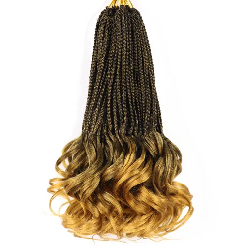 Vista 55 de Cabello para Trenzas Rizo Francés Color 1 Trenzas de Ganchillo Rizo Francés 10 Pulgadas Trenzas de Caja Cabello de Ganchillo para Mujeres y Niños
