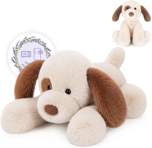 Vista 12 de SuzziPals Perro gran boyero suizo de peluche calefactable y enfriable, almohadilla térmica apta para microondas para calma y relajación, perro