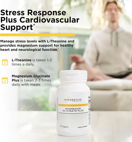 Vista 3 de Integrative Therapeutics L-teanina y glicinato de magnesio Plus