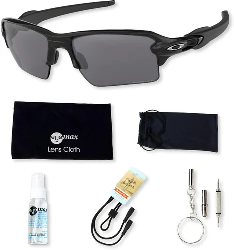 Vista 2 de Oakley Flak 2.0 XL OO9188 - Gafas de sol para hombre con estuche original y accesorios (5 artículos)