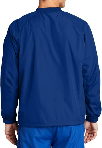 Vista 3 de Camisas atléticas de viento raglán con cuello en V para hombre en tallas regulares y grandes, XS-6XL